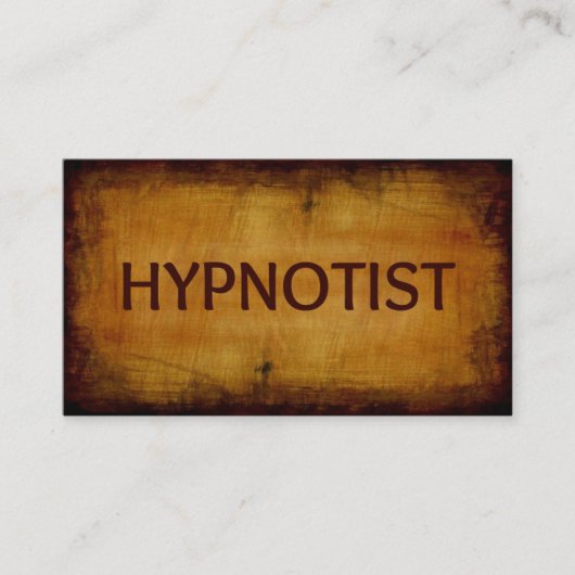 催眠アンティーク木目 名刺 (正面)