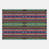 催眠カラフル航海幾何学模様 ラッピングペーパーシート (正面3)