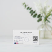 催眠クリニック事業 | ミニマルアポイントメント 名刺 (スタンド正面)