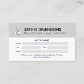 催眠クリニック事業 | ミニマルアポイントメント 名刺 (裏面)