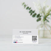 催眠クリニック事業 | ミニマルアポイントメント 名刺 (スタンド正面)