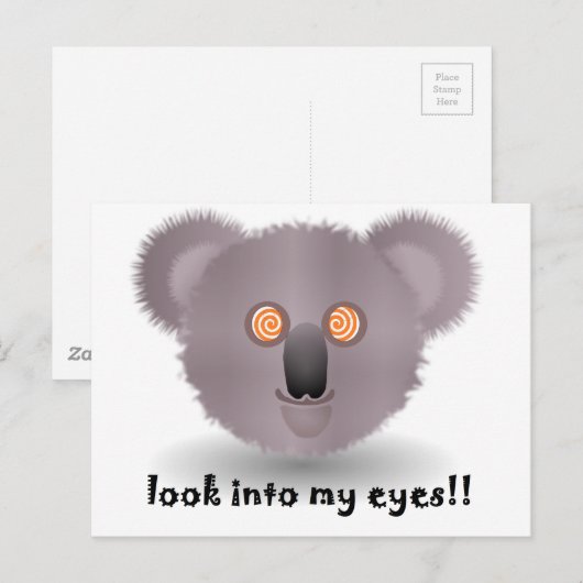 催眠コアラ ポストカード (正面/裏面)