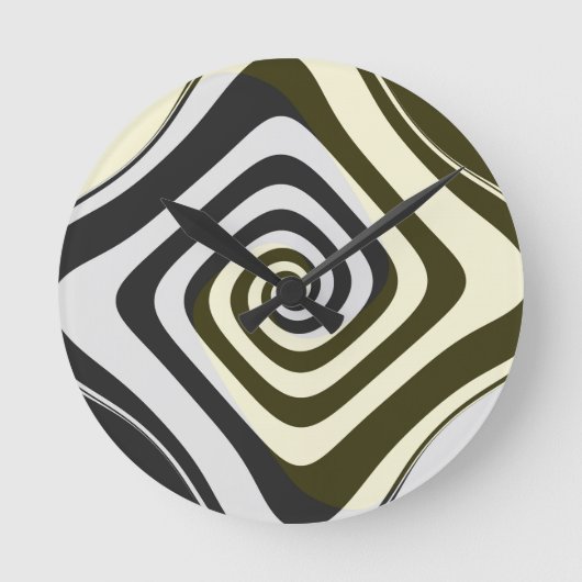 催眠サイケデリック渦 ラウンド壁時計 (正面)