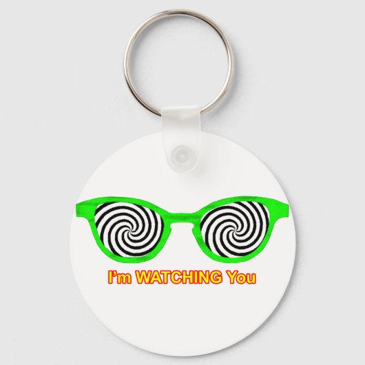 催眠サングラスグリーンリムを見る博物館 キーホルダー (正面)