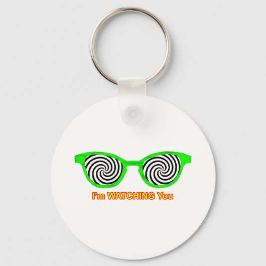 催眠サングラスグリーンリムを見る博物館 キーホルダー (正面)