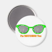 催眠サングラスグリーンリムを見る博物館 マグネット (正面/裏面)