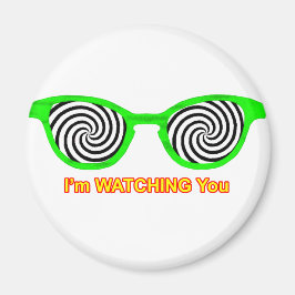 催眠サングラスグリーンリムを見る博物館 マグネット