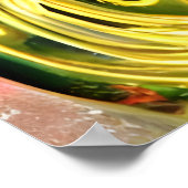 催眠サンタサイケデリッククロース | AIアートポスター ポスター (角)