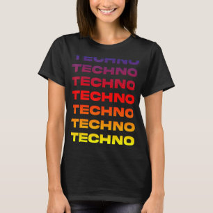 催眠テクノ深いDub電子ビートIDM EDM Tシャツ