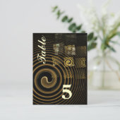 催眠テーブル番号はがき ポストカード (スタンド正面)