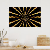 催眠トリップ（幻覚体験）のような催眠術サイケデリック芸術 ポスター (キッチン)