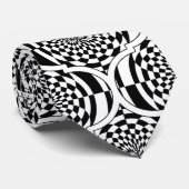 催眠パターンブラック&ホワイト+あなたのアイディア ネクタイ (ロール)