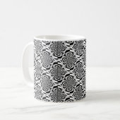 催眠パターン白黒+あなたのアイディア コーヒーマグカップ (正面左)