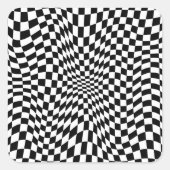 催眠パ市松模様にターン スクエアシール (正面)