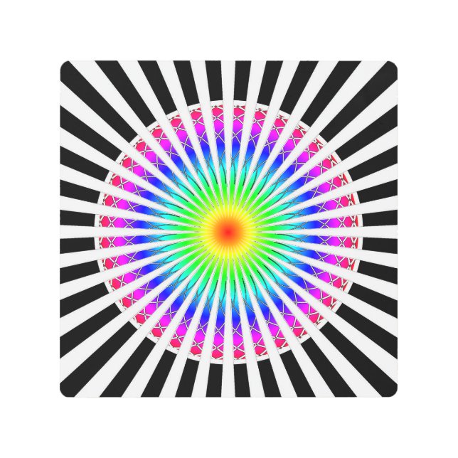 催眠フラワーメタルウォールアート メタルプリント (正面)