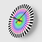 催眠フラワーラウンドクロック ラウンド壁時計 (傾斜)