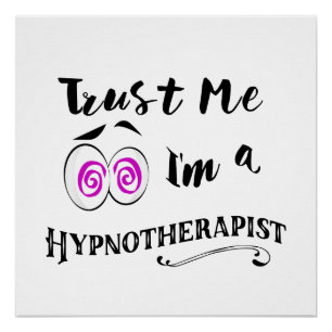催眠ポスターは私が私hypnotherapistであることを信頼します ポスター