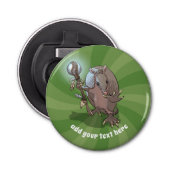 催眠ミスティックシャーマン&スタッフマンカートゥーンアルマジロ 栓抜き (正面)