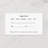 催眠メンタルヘルスアポイントメント名刺 名刺 (裏面)