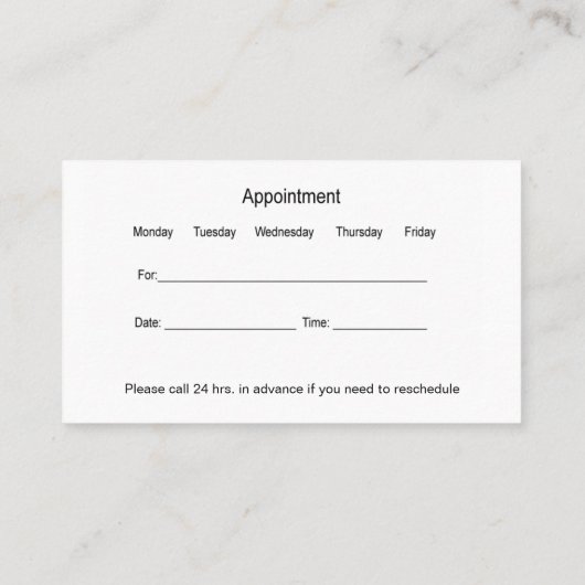 催眠メンタルヘルスアポイントメント名刺 名刺 (裏面)