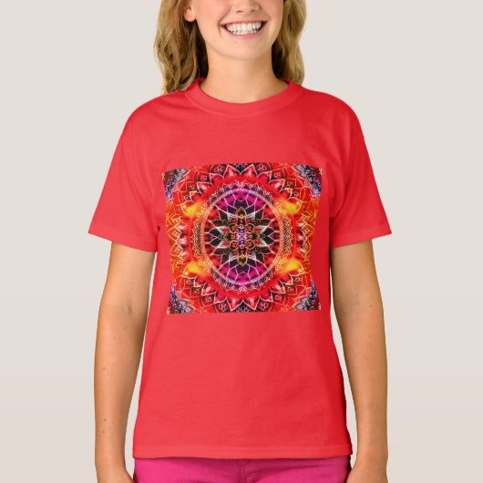 催眠レッドマンダラ Tシャツ (正面)