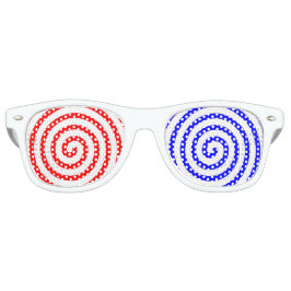 催眠レッド・ブルー レトロサングラス
