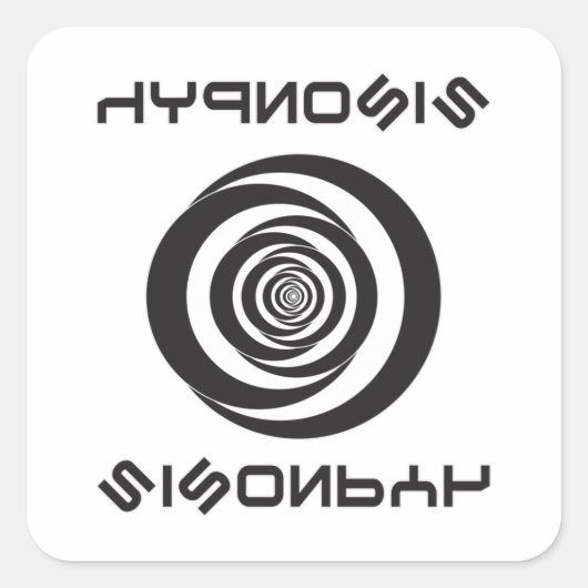 催眠催眠術催眠術ギフトアイディア スクエアシール (正面)