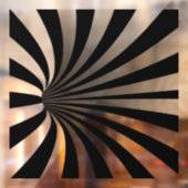 催眠光幻覚渦ブラック ウィンドウサイン (シート2)