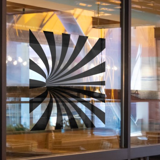 催眠光幻覚渦ブラック ウィンドウサイン