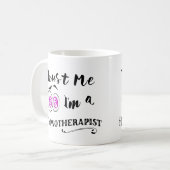 催眠性のマグは私が私hypnotherapistであることを信頼します コーヒーマグカップ (正面左)