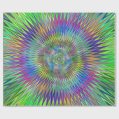 催眠性の星の破烈のフラクタル ラッピングペーパー (フラット)