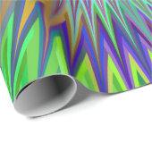 催眠性の星の破烈のフラクタル ラッピングペーパー (ロールコーナー)