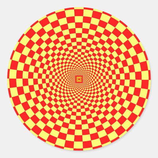 催眠性の目の錯覚 ラウンドシール (正面)