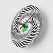 催眠性の目- HYPNOTIST ラウンド壁時計 (傾斜)