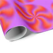 催眠性の螺線形の目の錯覚のおもしろいなネオン ラッピングペーパー (ロールコーナー)