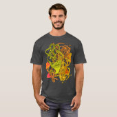 催眠性の非晶性空想的モダン溝 Tシャツ (正面フル)