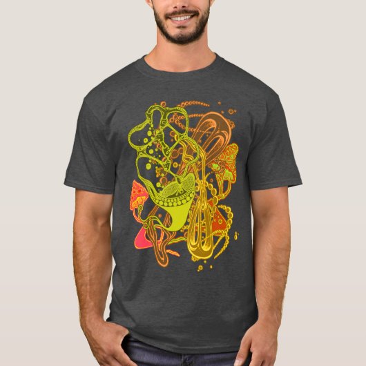 催眠性の非晶性空想的モダン溝 Tシャツ (正面)