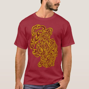 催眠性の非晶性空想的モダン溝 Tシャツ