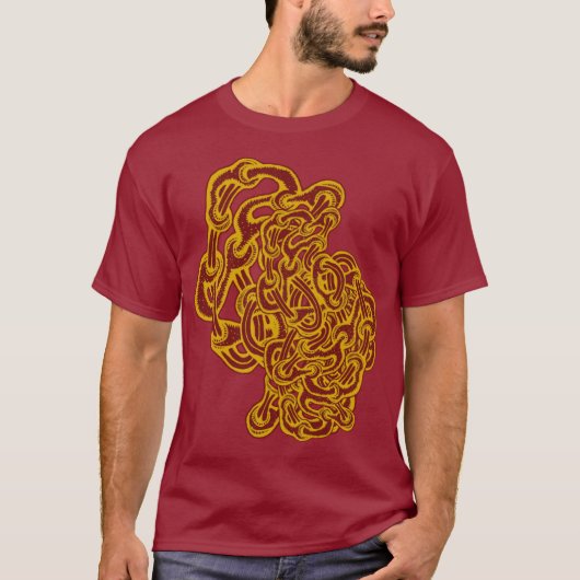 催眠性の非晶性空想的モダン溝 Tシャツ (正面)