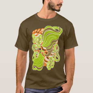 催眠性の非晶性空想的モダン溝 Tシャツ