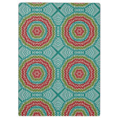 催眠性のmandalaic花 クリップボード (裏面)