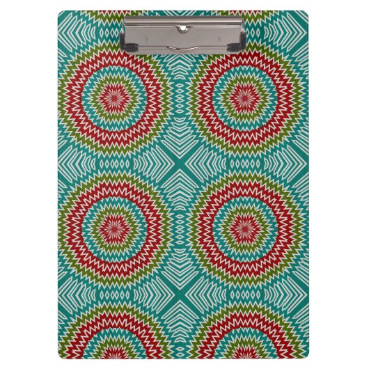 催眠性のmandalaic花 クリップボード (正面)