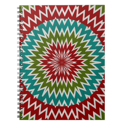 催眠性のmandalaic花 ノートブック (正面)