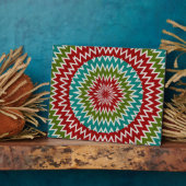 催眠性のmandalaic花 フォトプラーク (側面)