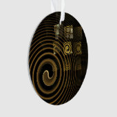 催眠抽象芸術アートアクリルサークル オーナメント (正面)