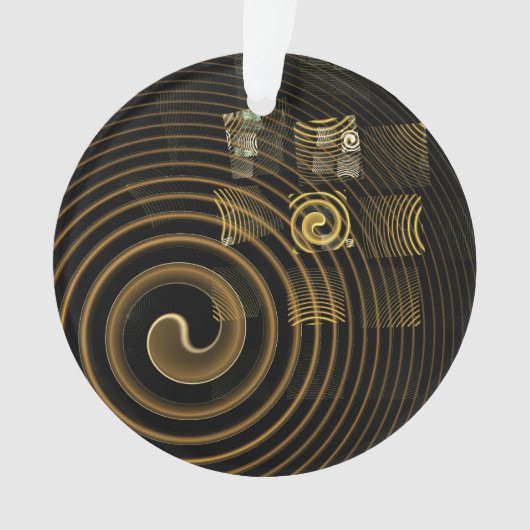 催眠抽象芸術アートアクリルサークル オーナメント (正面)