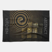 催眠抽象芸術アートキッチンタオル キッチンタオル (横)