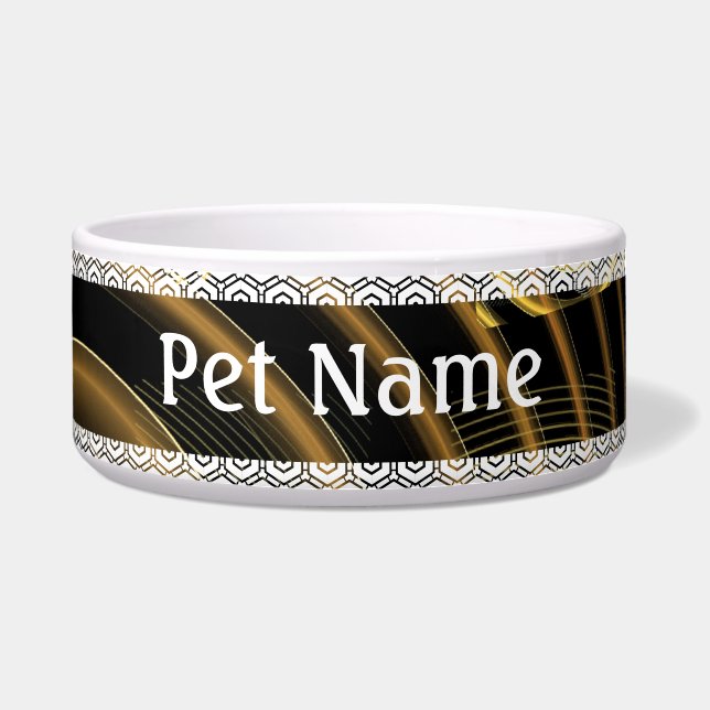 催眠抽象芸術アートドッグボウル ボウル (正面)