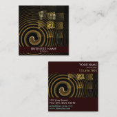 催眠抽象芸術アートプロフェッショナル スクエア名刺 (正面/裏面)