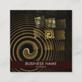 催眠抽象芸術アートプロフェッショナル スクエア名刺 (正面)
